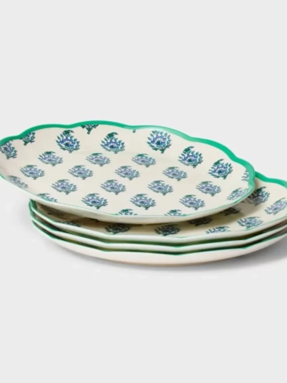 NWT 4pc Bouquet Melamine Salad Plates Blue - Roller Rabbit x Target